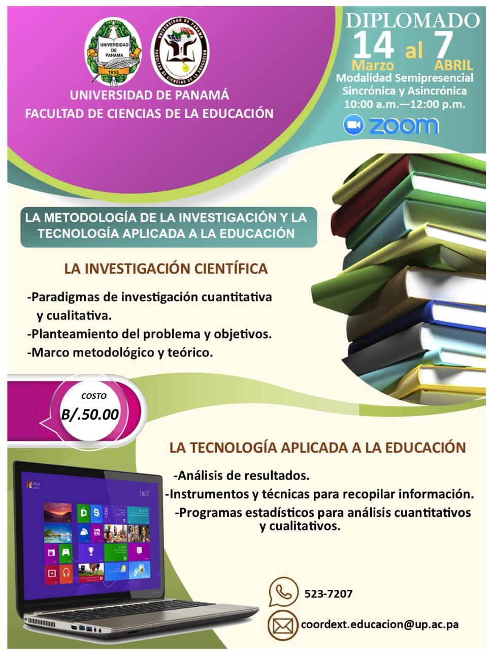 Diplomado facultad de ciencias de la educación, universidad de panamá.